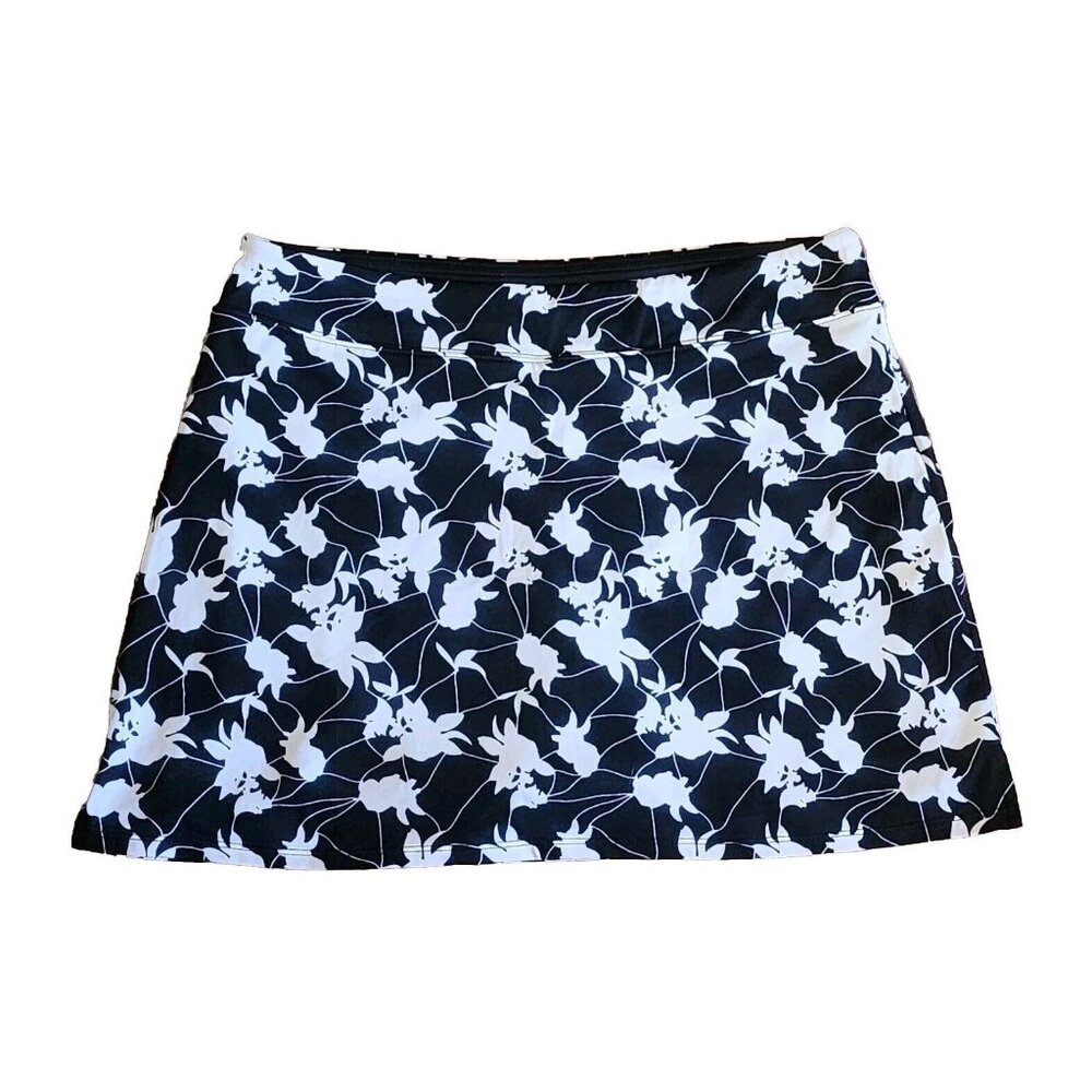 TRANQULITY by Colorado Clothing Black White Pull On Skort Womens‎ Size M Medium